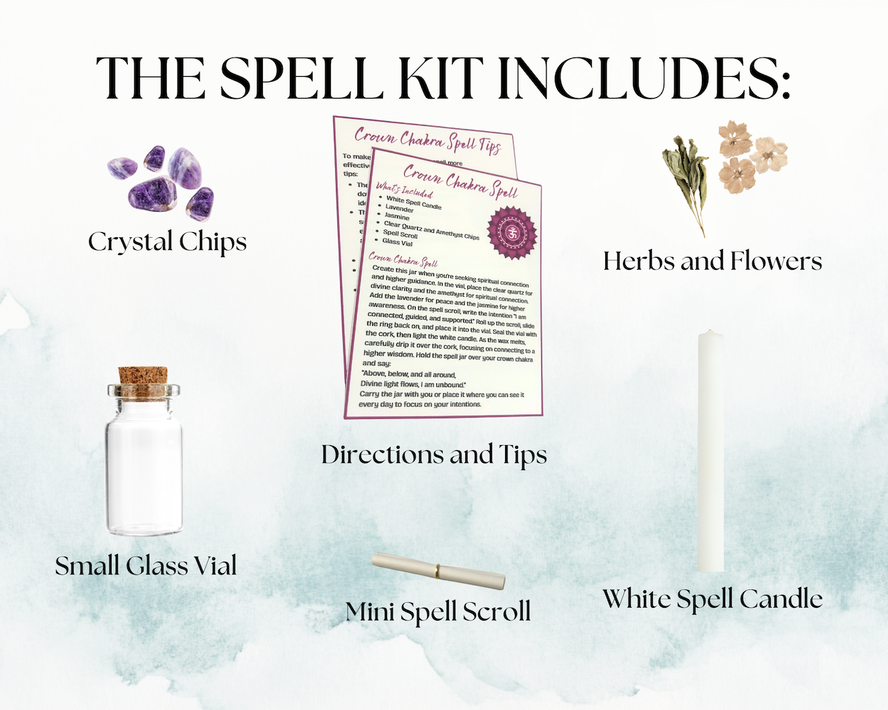 Crown Chakra Spell Jar Listing Image 2