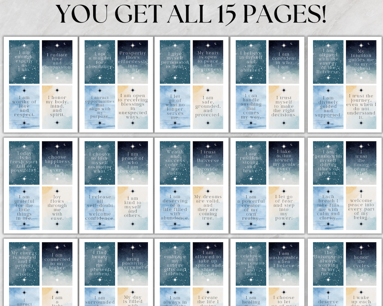 Printable Affirmation Cards Listing Image 3
