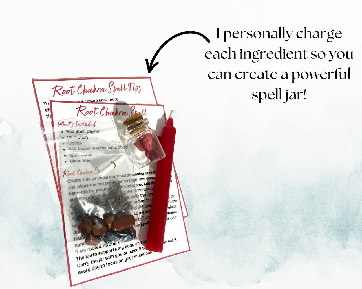 Root Chakra Spell Jar Listing Image 3