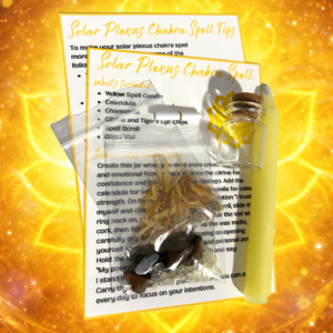Solar Plexus Chakra Spell Jar Listing Image 1