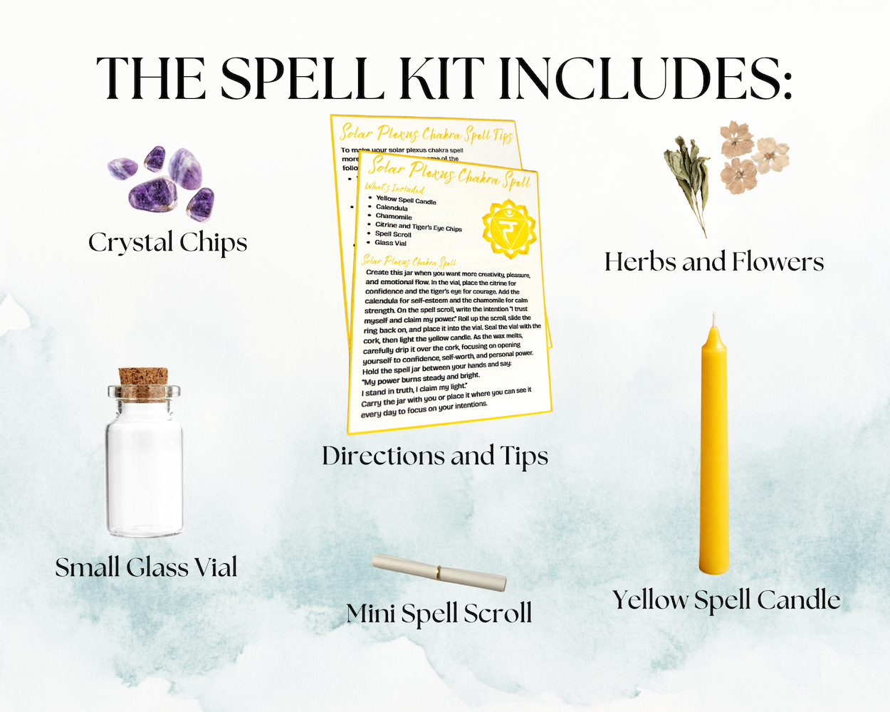 Solar Plexus Chakra Spell Jar Listing Image 2
