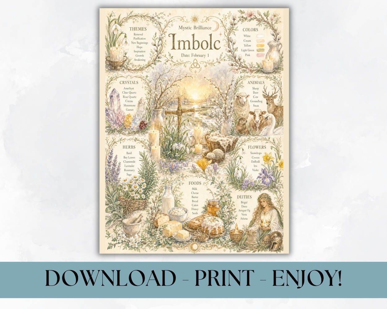Imbolc Grimoire Printable Listing Image 6
