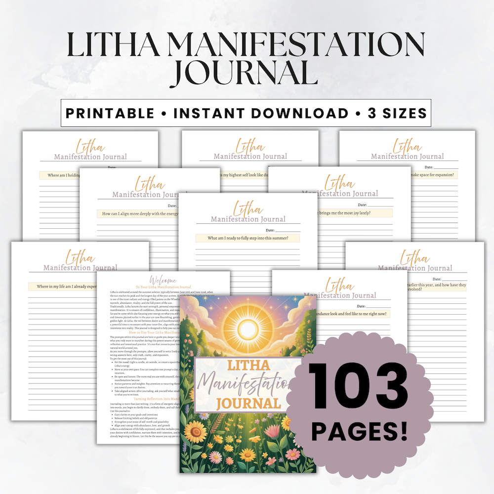 Litha Manifestation Journal Listing Image 1
