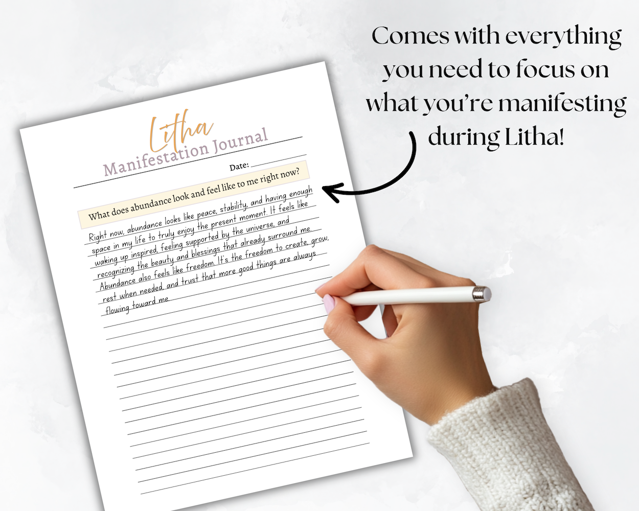 Litha Manifestation Journal Listing Image 4