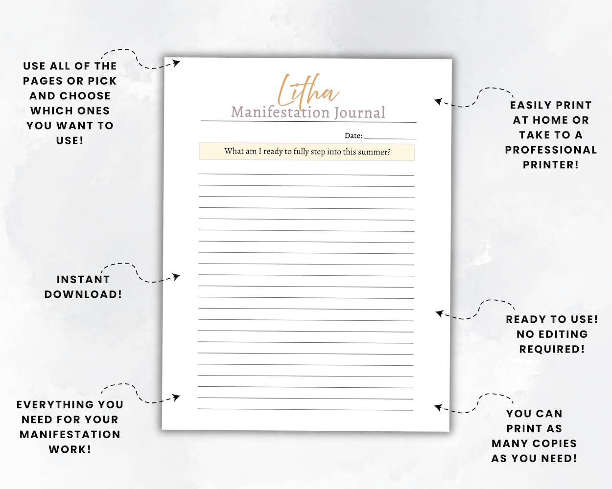Litha Manifestation Journal Listing Image 8