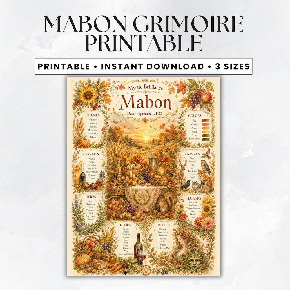 Mabon Grimoire Printable Listing Image 1