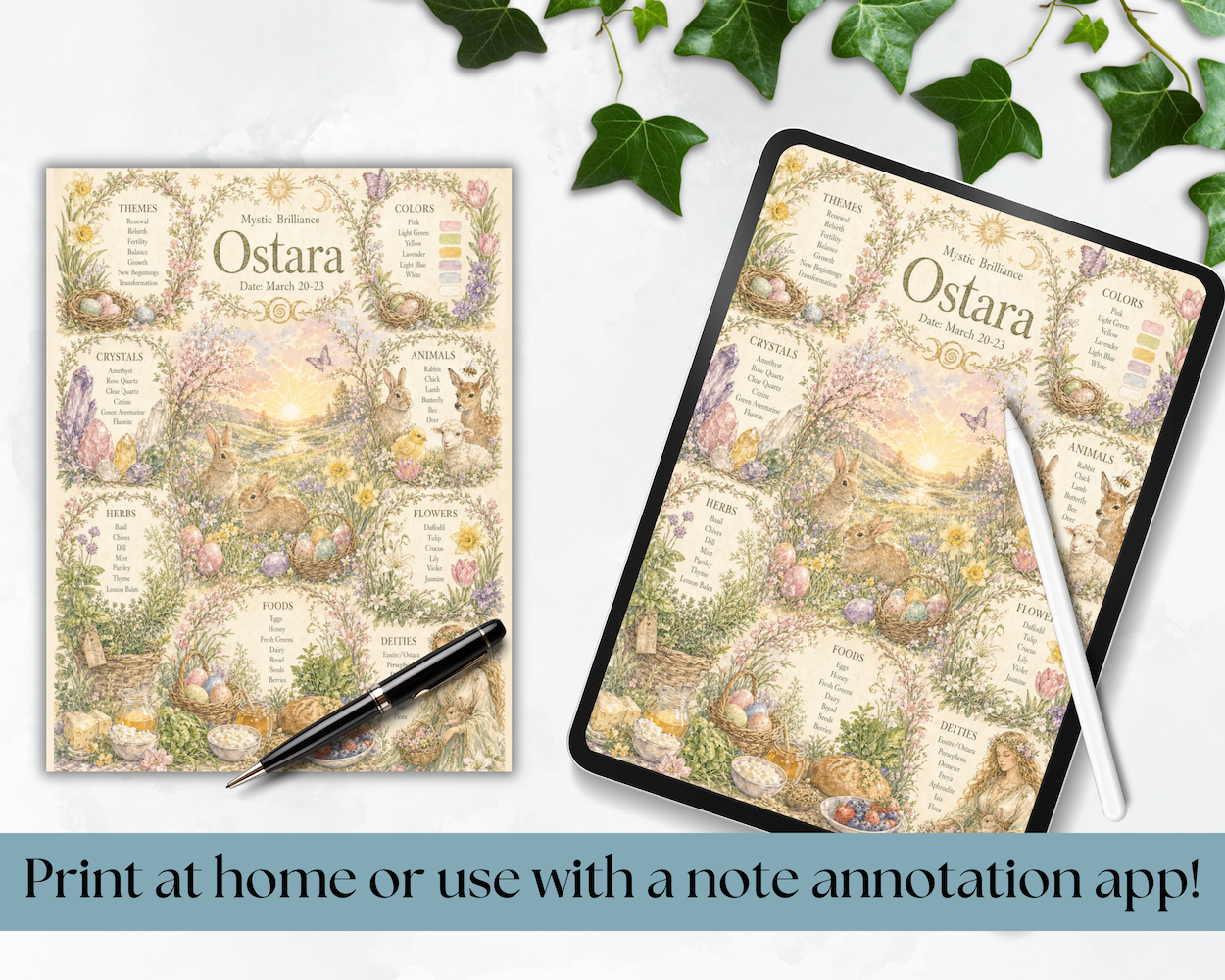 Ostara Grimoire Printable Listing Image 3
