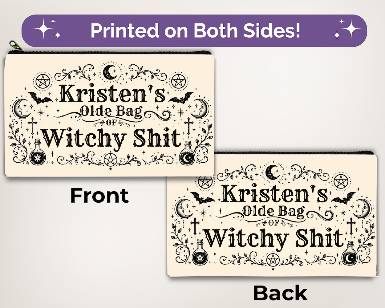 Witchy Zipper Pouch Listing Image 3
