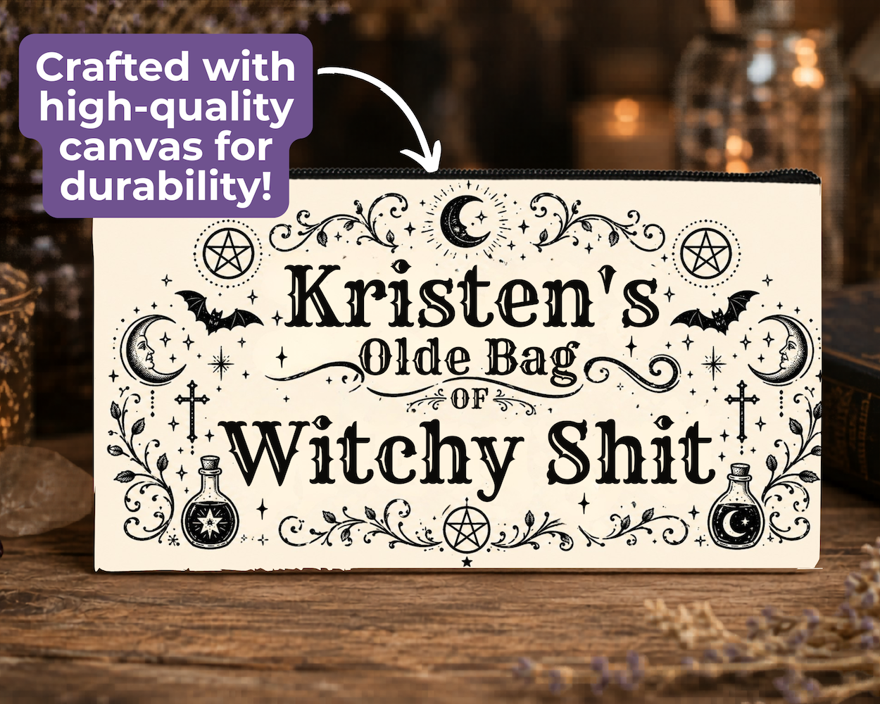 Witchy Zipper Pouch Listing Image 4