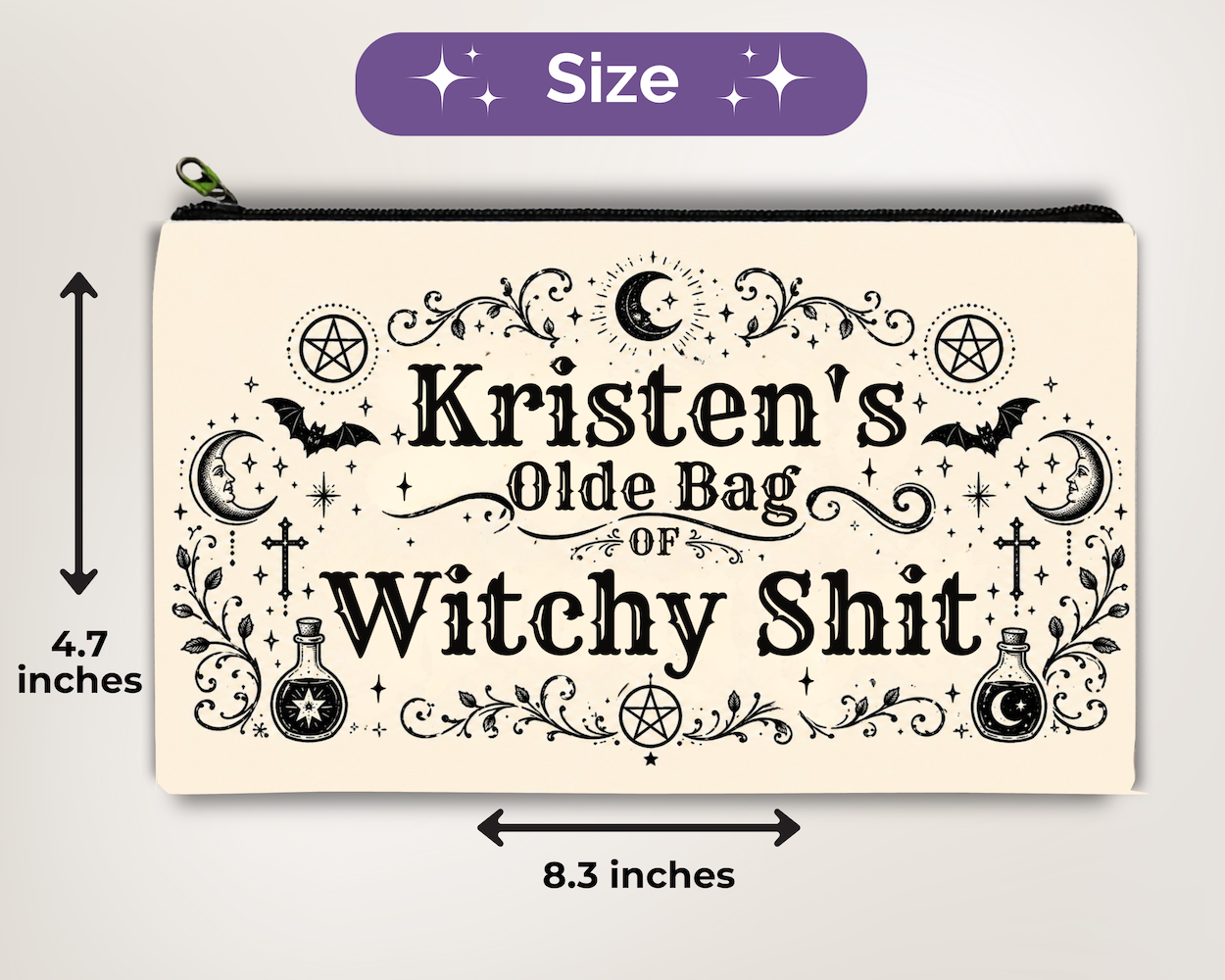 Witchy Zipper Pouch Listing Image 5
