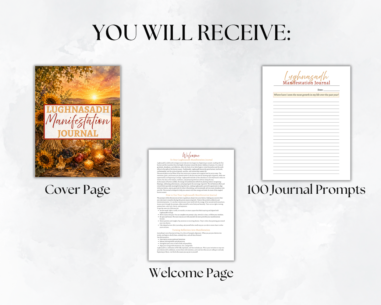 Lughnasadh Manifestation Journal Listing Image 2
