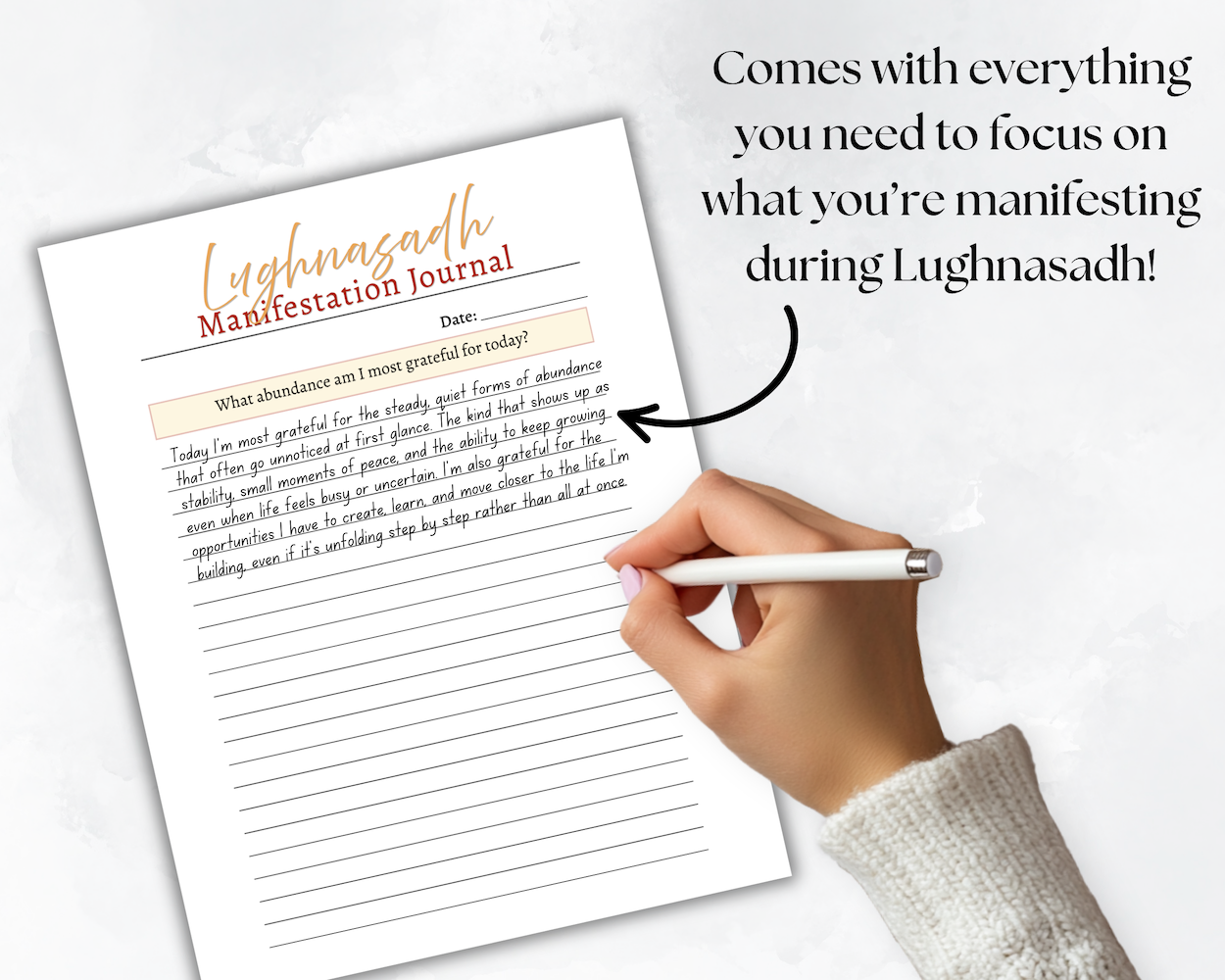 Lughnasadh Manifestation Journal Listing Image 4