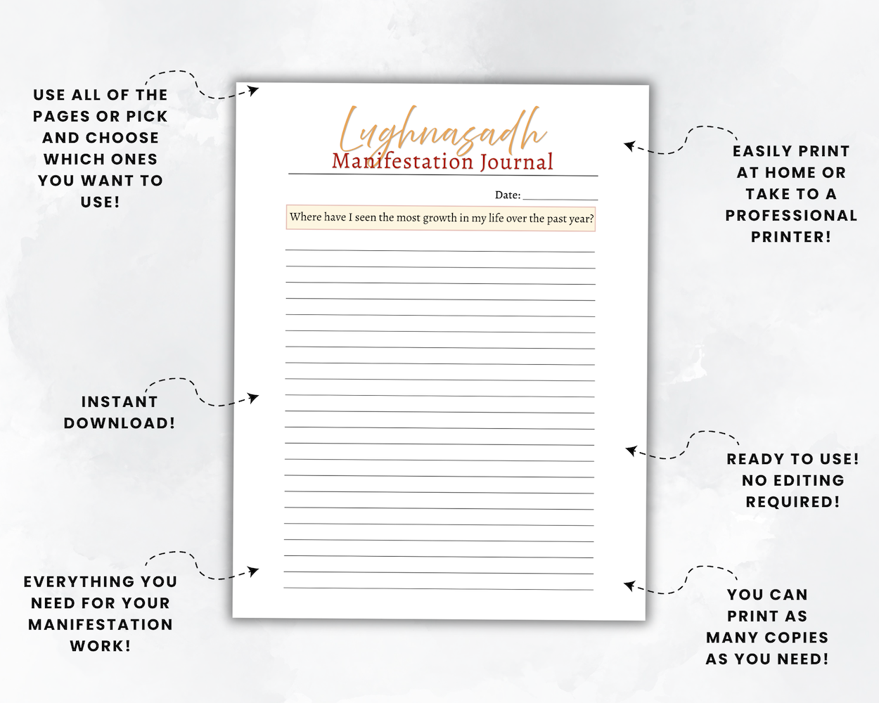 Lughnasadh Manifestation Journal Listing Image 8