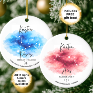 Zodiac Ornament Listing Image 1